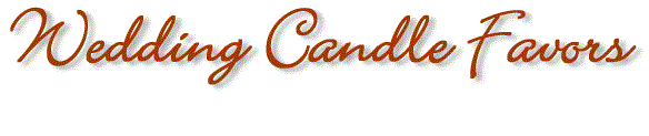 Wedding Favor Candles